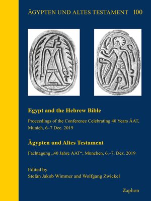 cover image of Egypt and the Hebrew Bible / Agypten und Altes Testament